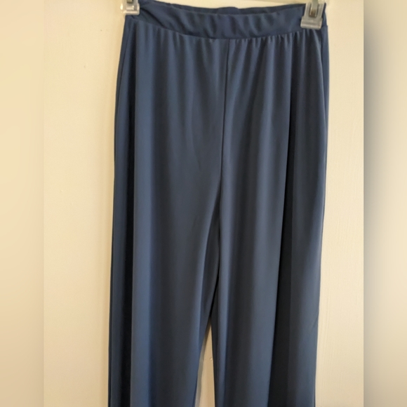 Zara blue pants slit leg - Picture 3 of 9